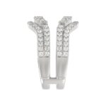 14K WHITE GOLD 1 1/4CT ROUND DIAMOND LADIES WRAP RING - Image 4