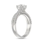 14K WHITE GOLD 1 3/4CT ROUND DIAMOND LADIES BRIDAL SET (CENTER STONE ROUND DIAMOND 1CT) - Image 3