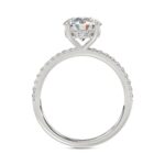14K WHITE GOLD 1 3/4CT ROUND DIAMOND LADIES RING (CENTER STONE ROUND DIAMOND 1 1/2CT) - Image 2