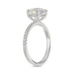 14K WHITE GOLD 1 3/4CT ROUND DIAMOND LADIES RING (CENTER STONE ROUND DIAMOND 1 1/2CT) - Image 3