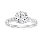 14K WHITE GOLD 1 3/4CT ROUND DIAMOND LADIES RING (CENTER STONE ROUND DIAMOND 1 1/2CT)