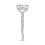 14K WHITE GOLD 1 3/4CT ROUND/RADIANT DIAMOND LADIES RING (CENTER STONE RADIANT DIAMOND 1 1/2CT) - Image 4