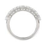 14K WHITE GOLD 1 3/8CT HEART DIAMOND LADIES BAND - Image 2