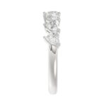 14K WHITE GOLD 1 3/8CT HEART DIAMOND LADIES BAND - Image 4