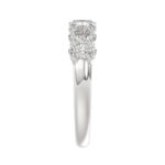 14K WHITE GOLD 1 3/8CT OVAL DIAMOND LADIES BAND - Image 4