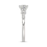 14K WHITE GOLD 1.00CT PRINCESS/ROUND DIAMOND LADIES RING (CENTER STONE PRINCESS DIAMOND 3/4CT) - Image 4