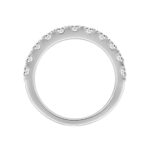 14K WHITE GOLD 1.00CT ROUND DIAMOND LADIES BAND - Image 2