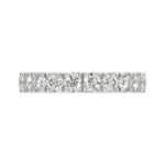 14K WHITE GOLD 1.00CT ROUND DIAMOND LADIES BAND - Image 5