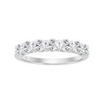 14K WHITE GOLD 1.00CT ROUND DIAMOND LADIES BAND