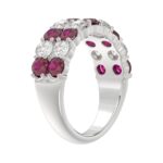14K WHITE GOLD 1.00CT ROUND DIAMOND LADIES BAND (RUBY ROUND) - Image 3