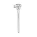 14K White Gold 1/2Ct Round Lab Grown Diamond Fashion Ring For Women (Color F-G -Clarity Vs1/Vs2) - Image 3