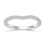 14K WHITE GOLD 1/4CT ROUND DIAMOND LADIES BAND