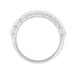 14K WHITE GOLD 1CT EMERALD DIAMOND LADIES BAND - Image 2