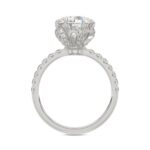 14K WHITE GOLD 2 1/2CT ROUND DIAMOND LADIES RING (CENTER STONE ROUND DIAMOND 2CT) - Image 2