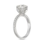 14K WHITE GOLD 2 1/2CT ROUND DIAMOND LADIES RING (CENTER STONE ROUND DIAMOND 2CT) - Image 3