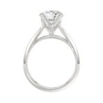 14K WHITE GOLD 2 1/2CT ROUND DIAMOND LADIES SOLITAIRE RING - Image 2