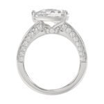 14K WHITE GOLD 2 1/2CT ROUND/PEAR DIAMOND LADIES RING (CENTER STONE PEAR DIAMOND 2.00CT) - Image 2