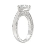 14K WHITE GOLD 2 1/2CT ROUND/PEAR DIAMOND LADIES RING (CENTER STONE PEAR DIAMOND 2.00CT) - Image 3