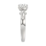 14K WHITE GOLD 2 1/2CT ROUND/PEAR DIAMOND LADIES RING (CENTER STONE PEAR DIAMOND 2.00CT) - Image 4