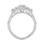 14K WHITE GOLD 2 1/3CT ROUND DIAMOND LADIES RING - Image 2