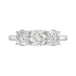 14K WHITE GOLD 2 1/4CT ROUND DIAMOND LADIES RING - Image 5