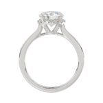 14K WHITE GOLD 2 1/4CT ROUND DIAMOND LADIES RING (CENTER STONE ROUND DIAMOND 2CT) - Image 2