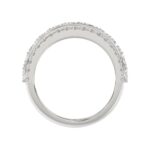 14K WHITE GOLD 2 1/4CT ROUND/OVAL DIAMOND LADIES BAND - Image 2