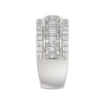 14K WHITE GOLD 2 1/4CT ROUND/OVAL DIAMOND LADIES BAND - Image 4