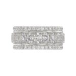 14K WHITE GOLD 2 1/4CT ROUND/OVAL DIAMOND LADIES BAND - Image 5