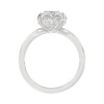 14K WHITE GOLD 2 1/4CT ROUND/OVAL DIAMOND LADIES RING - Image 2