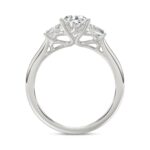 14K WHITE GOLD 2 1/5CT PEAR/TRAPEZOID DIAMOND LADIES RING (CENTER STONE PEAR DIAMOND 1 1/2CT) - Image 2