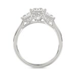 14K WHITE GOLD 2 1/6CT PRINCESS DIAMOND LADIES RING (CENTER STONE PRINCESS DIAMOND 1CT) - Image 2