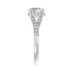 14K WHITE GOLD 2 3/8CT ROUND DIAMOND LADIES RING (CENTER STONE ROUND DIAMOND 2CT) - Image 4
