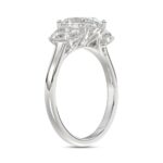 14K WHITE GOLD 2 5/8CT OVAL DIAMOND LADIES RING (CENTER STONE OVAL DIAMOND 1 1/2CT) - Image 3