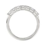 14K WHITE GOLD 2.00CT EMERALD DIAMOND LADIES BAND - Image 2