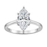14K WHITE GOLD 2.00CT MARQUISE DIAMOND LADIES SOLITAIRE RING (CENTER STONE MARQUISE DIAMOND 2CT