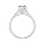 14K WHITE GOLD 2.00CT ROUND DIAMOND LADIES BRIDAL SET (CENTER STONE ROUND DIAMOND 1 1/2CT) - Image 2