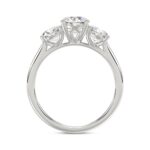 14K WHITE GOLD 2.00CT ROUND DIAMOND LADIES RING (CENTER STONE ROUND DIAMOND 1CT) - Image 2