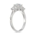 14K WHITE GOLD 2.00CT ROUND DIAMOND LADIES RING (CENTER STONE ROUND DIAMOND 1CT) - Image 3