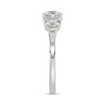14K WHITE GOLD 2.00CT ROUND DIAMOND LADIES RING (CENTER STONE ROUND DIAMOND 1CT) - Image 4
