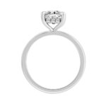 14K WHITE GOLD 2.00CT ROUND/CUSHION DIAMOND LADIES RING (CENTER STONE CUSHION DIAMOND 2CT) - Image 2