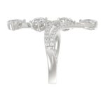 14K WHITE GOLD 2.00CT ROUND/PEAR DIAMOND LADIES RING - Image 3