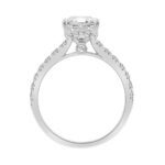 14K WHITE GOLD 2.00CT ROUND/PRINCESS DIAMOND LADIES RING (CENTER STONE PRINCESS DIAMOND 1 1/2CT) - Image 3
