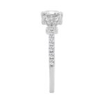 14K WHITE GOLD 2.00CT ROUND/PRINCESS DIAMOND LADIES RING (CENTER STONE PRINCESS DIAMOND 1 1/2CT) - Image 2