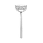 14K WHITE GOLD 2.00CT ROUND/RADIANT DIAMOND LADIES RING (CENTER STONE RADIANT DIAMOND 2CT) - Image 3