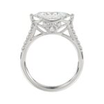 14K WHITE GOLD 3 1/2CT ROUND/MARQUISE DIAMOND LADIES BRIDAL SET (CENTER STONE MARQUISE DIAMOND 2.00CT) - Image 2