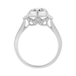 14K WHITE GOLD 3 1/3CT ROUND/MARQUISE DIAMOND LADIES RING (CENTER STONE MARQUISE DIAMOND 3CT) - Image 2