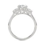 14K WHITE GOLD 3 1/5CT OVAL DIAMOND LADIES RING (CENTER STONE OVAL DIAMOND 2CT) - Image 2