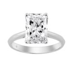 14K WHITE GOLD 3.00CT RADIANT DIAMOND LADIES SOLITAIRE RING (CENTER STONE RADIANT DIAMOND 3CT)