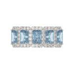 14K WHITE GOLD 3.00CT ROUND/BLUE RADIANT DIAMOND LADIES RING (BLUE RADIANT DIAMOND 2 1/2CT) - Image 5